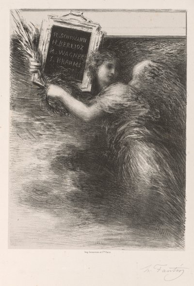 The Genius of Music by Ignace Henri Jean Fantin Latour