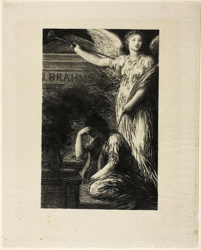 To J. Brahms by Ignace Henri Jean Fantin Latour