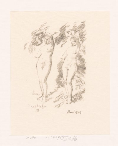 Two Studies of Eve by Ignace Henri Jean Fantin Latour