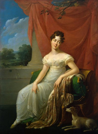 Portrait of Sofia Apraxina by Henri Françoiss Riesener