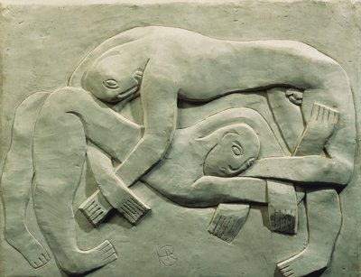 The Wrestlers by Henri Gaudier Brzeska