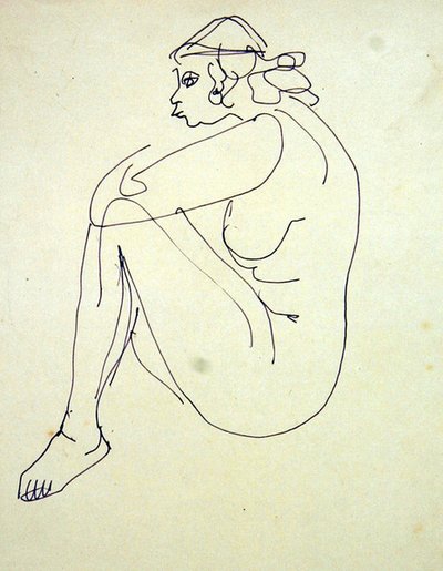 Female Nude Seated by Henri Gaudier Brzeska