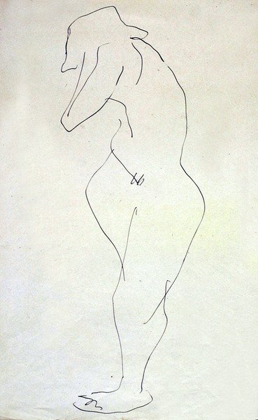 Sophie Nude, Turning Away by Henri Gaudier Brzeska