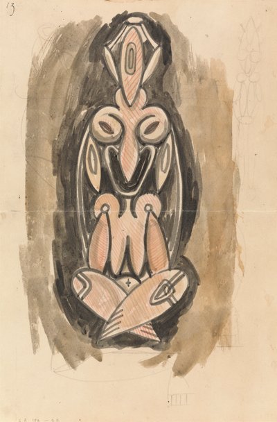Study for a Sculptural Column by Henri Gaudier Brzeska