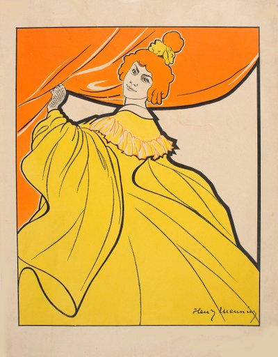 Odette Dulac, c. 1900 by Henri Georges Meunier