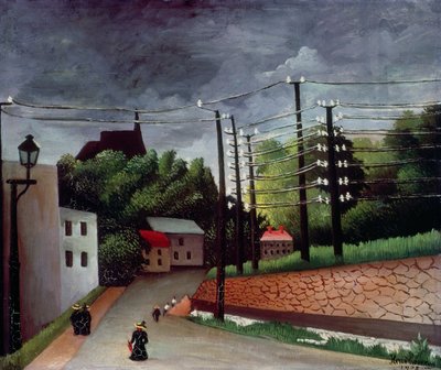 View of Malakoff, Hauts-de-Seine by Henri J.F. Rousseau