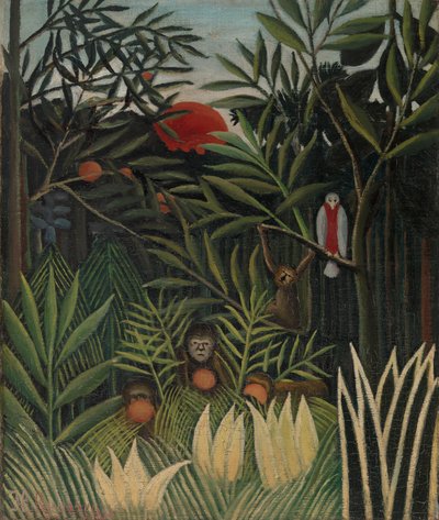 Landscape with Monkeys by Henri J.F. 1844 1910 Rousseau