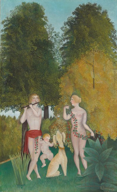 Happy Quartet by Henri J.F. Rousseau
