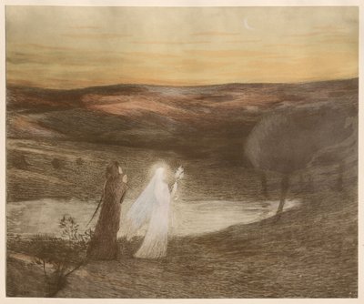 Dante Meets Beatrice by Henri Jean Guillaume Martin