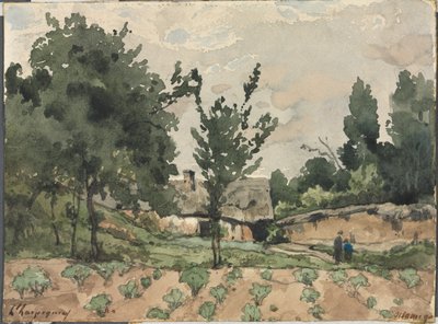 Landscape with Farmhouse, 1892 by Henri Joseph Harpignies