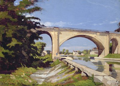 Le Pont Canal at Briare, 1888 by Henri Joseph Harpignies