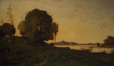 Le Pont De Nevers, 1861-1893 by Henri Joseph Harpignies