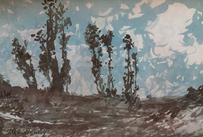 Poplars, c1839-1916, 1924 by Henri Joseph Harpignies