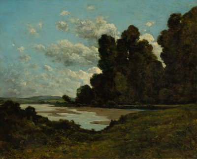 The River Loire at Nevers by Henri Joseph Harpignies