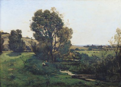 View from Moncel-sur-Seine, c.1868 by Henri Joseph Harpignies