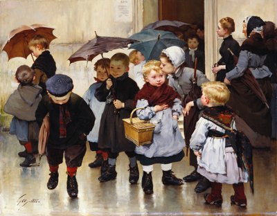 Leaving the Class by Henri Jules Jean Geoffroy