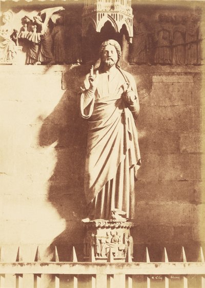 Statue of Christ, Reims Cathedral by Henri Le Secq