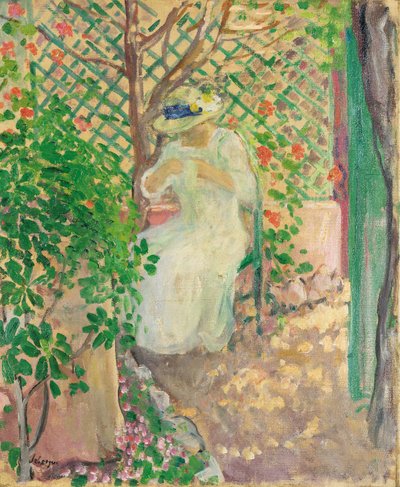 Marthe Lebasque in the Gloriette by Henri Lebasque