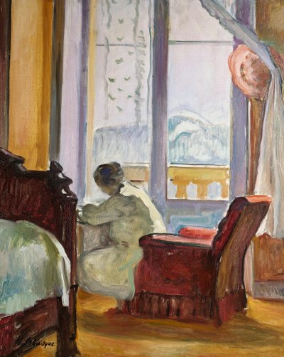 Woman Writing by Henri Lebasque
