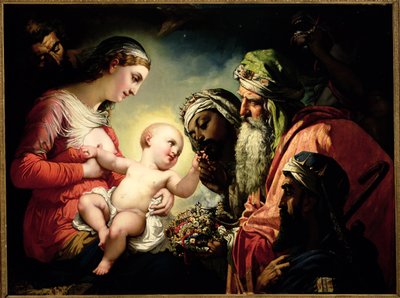 Adoration of the Magi by Henri Lehmann