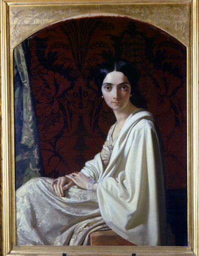 Marquise Cristina Trivulzio, Princess of Belgiojoso by Henri Lehmann