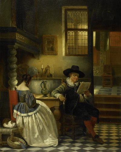 Seventeenth-century Interior by Henri Leys (baron)