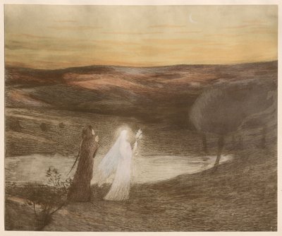 Dante meet Beatrice by Henri Martin