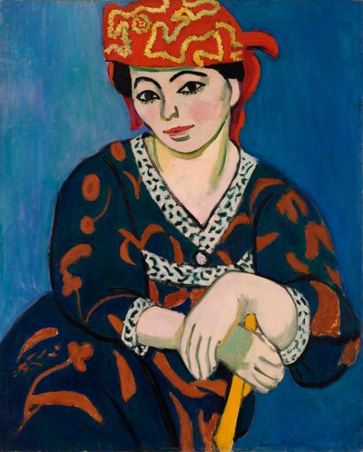 Red Madras Headdress by Henri Matisse