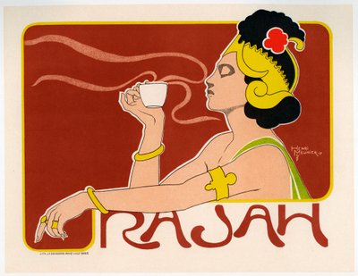 Rajah Coffee Poster, 1897 by Henri Meunier