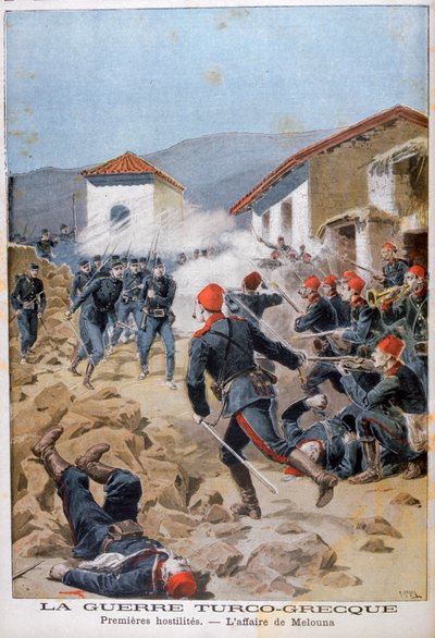 Battle of Meluna, Greco-Turkish War by Henri Meyer