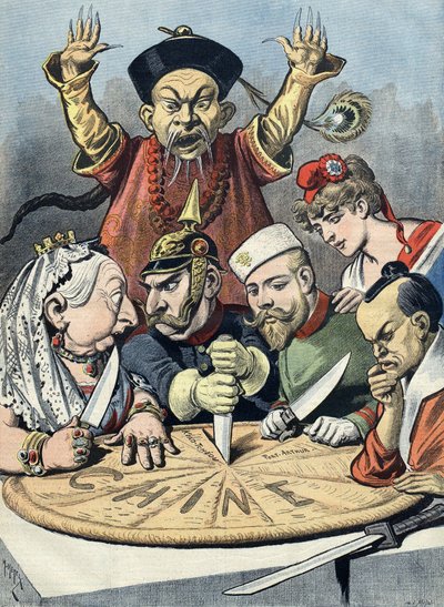China Imperialism Cartoon by Henri Meyer