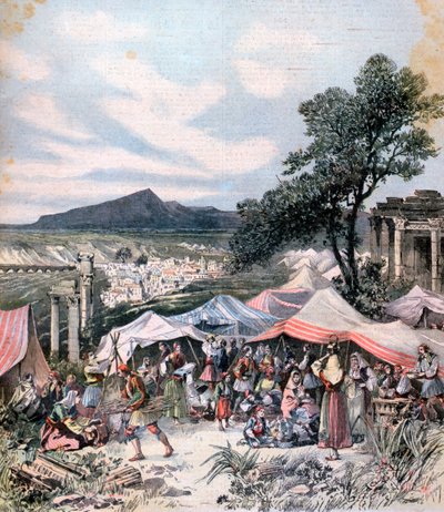 Earthquake in Thebes, 1893 by Henri Meyer