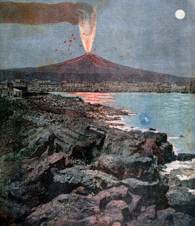 The Eruption of Etna, Sicily, 1892 by Henri Meyer