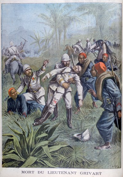 The Death of Lieutenant Grivart, Niger by Henri Meyer