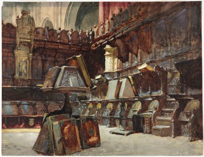 Choir Stalls in a Spanish Cathedral by Henri Regnault
