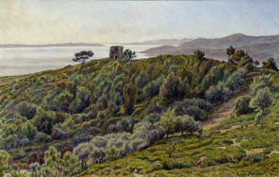 Old Tower and the Islands of Hyeres by Henri Rivière