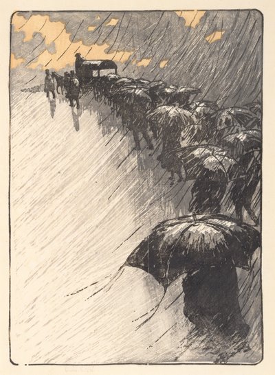 The Burial at Trestraou by Henri Rivière