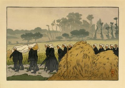 Burial at Trestraou by Henri Rivière