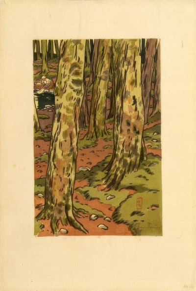 Washing Place in the Woods at Loguivy by Henri Rivière