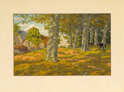 The Beech Woods at Kerzadern by Henri Rivière
