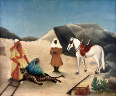 The Tiger Hunt by Henri Rousseau