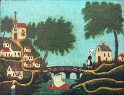 Landscape, the Bridge by Henri Rousseau