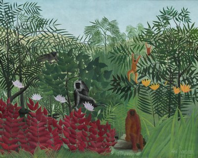 Tropical Forest with Monkeys, 1910 by Henri Rousseau