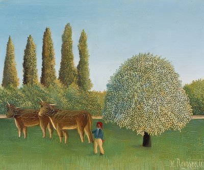 Meadow. 1910 by Henri Rousseau
