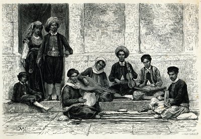 A Jewish Concert: Tlemcen by Henri Theophile Hildibrand