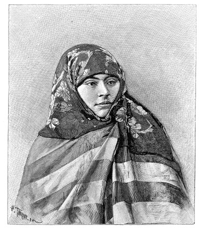 A woman of Brussa, Turkey, 1895 by Henri Thiriat