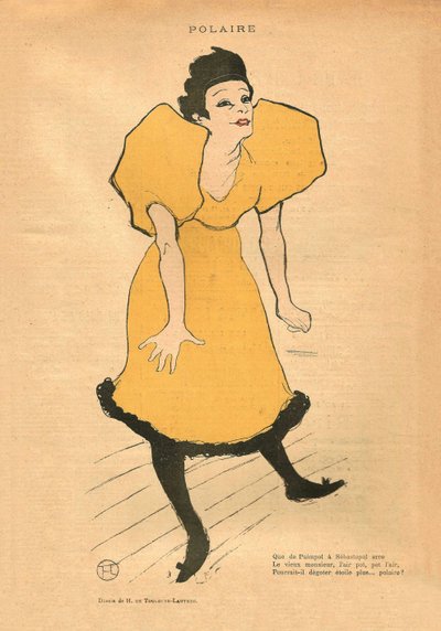Polaire, c. 1895 by Henri Toulouse Lautrec de