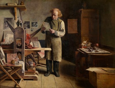 The Plate Printer by Henri de Braekeleer