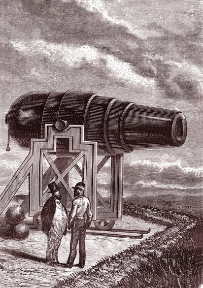 The Giant Gun Columbiad Rodmar by Henri de Montaut