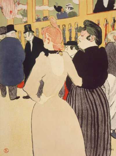 At the Moulin Rouge by Henri de Toulouse Lautrec
